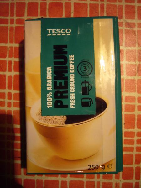 Tesco - 100% Arabica Premium Fresh ground coffee 250g